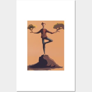 Yoga Tree Pose Posters and Art